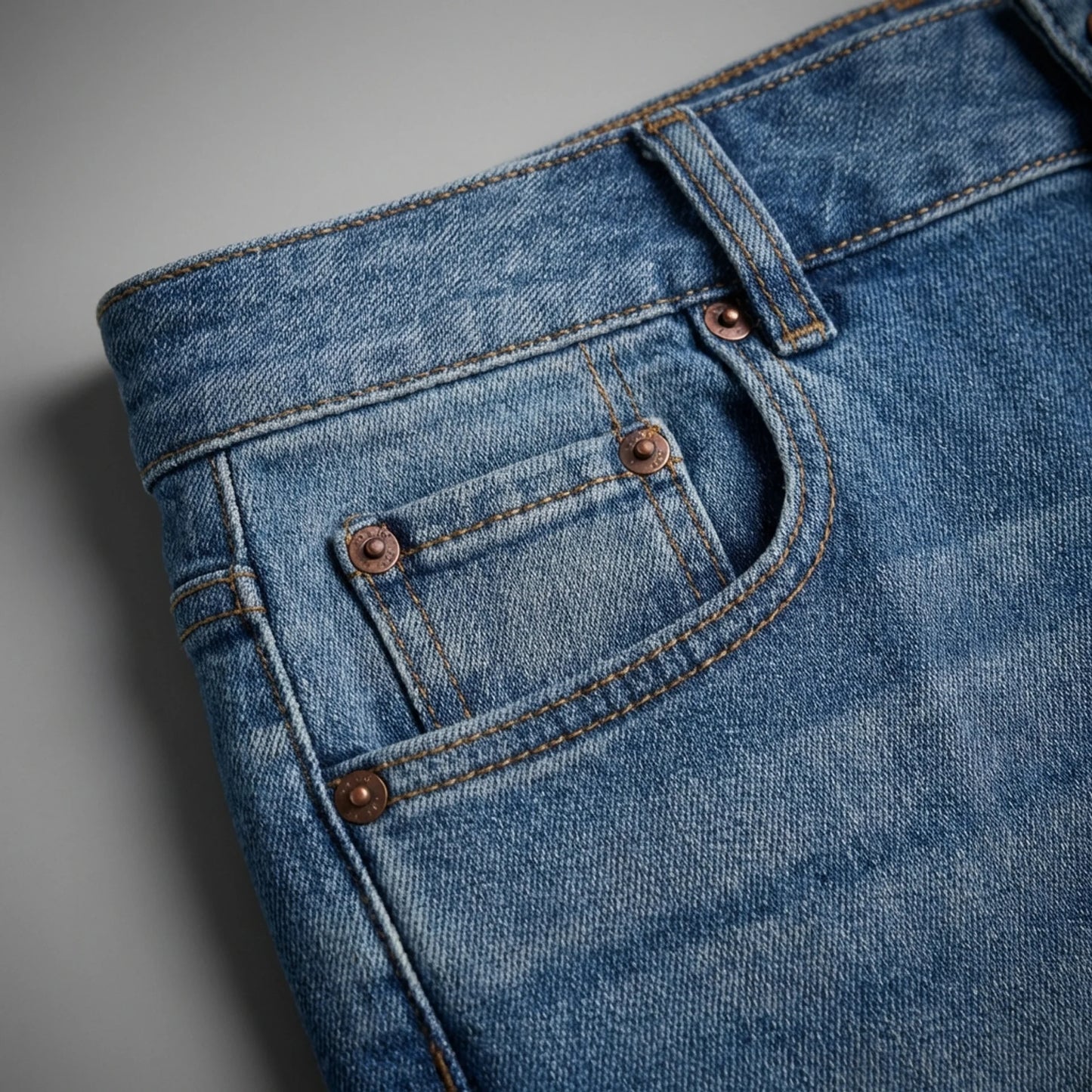 High-Waisted Jeans mit tiefem Bund